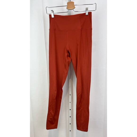 GIRLFRIEND COLLECTIVE  Size S High Rise Leggings Rust Orange - Picture 1 of 7